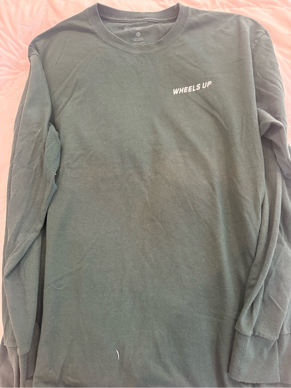 Wheels Up Long Sleeve Tee in Dark Green